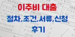 재개발 이주비 대출 접수 후기(ft.절차, 조건, 구비서류 정리)