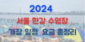 2024 서울 한강 수영장 개장 일정 요금 총정리