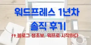 워드프레스 블로그 1년 해보고 느낀 후기(ft.블로그 쌩초보가 워프를?!)